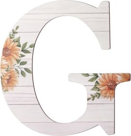 Large Wooden Letters 12 Inch Rustic Wooden Letters G for Wall Decor Home Wood Letters Sunflower Big Wood Wall Letters Decor for Living Room Bedro